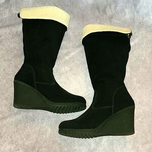 BJÖRNDAL Suede Wedge Boots